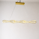 Підвісна люстра золота L-120 cm Led 3000K-6000K Gold Crystal diamond 260288-100007478