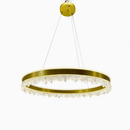 Підвісна люстра золота D-50 cm Led 80W 3000K-6000K Gold Ice 260288-100007479