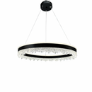 Підвісна люстра чорна D-50 cm Led 80W 3000K-6000K Black Ice 260288-100007480
