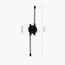 Настінний світильник чорний H-62 cm Led 16W 4000K Black Two lines 260418-100007786