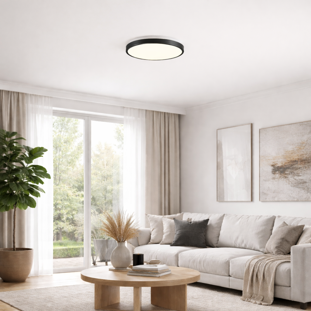 Світильники чорні стельові D-29 cm / D-39 cm Led 4000K Black Circle 260140-100007163