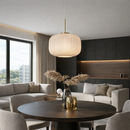 Підвісний світильник D-30 cm E27 Gold+White Gofre 260109-100007165