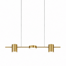 Люстра видовжена золота L-75 cm Led 24W 3000K-6000K Gold Ray Boshi 260622-100008133