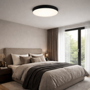 Стельові світильники чорні D-40 cm / D-50 cm H-4.7 cm Led 3000K-6000K Black Basic Round 260164-100007168