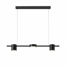 Люстра видовжена чорна L-75 cm Led 24W 3000K-6000K Black Ray Boshi 260622-100008134