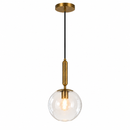 Підвісний світильник D-20 cm E27 Gold+Clear Bollo 260931-100008895