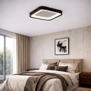 Стельова люстра чорна L-49 cm Led 88W 3000K-6500K Black Gofre 260248-100007398