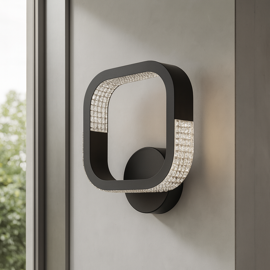 Настінний світильник чорний L-25 cm H-30 cm Led 22W 3000-6000K Black Arka lamp 251174-100006635
