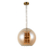 Підвісний світильник бурштиновий D-40 cm E14 Amber Vistal 250931-100006082