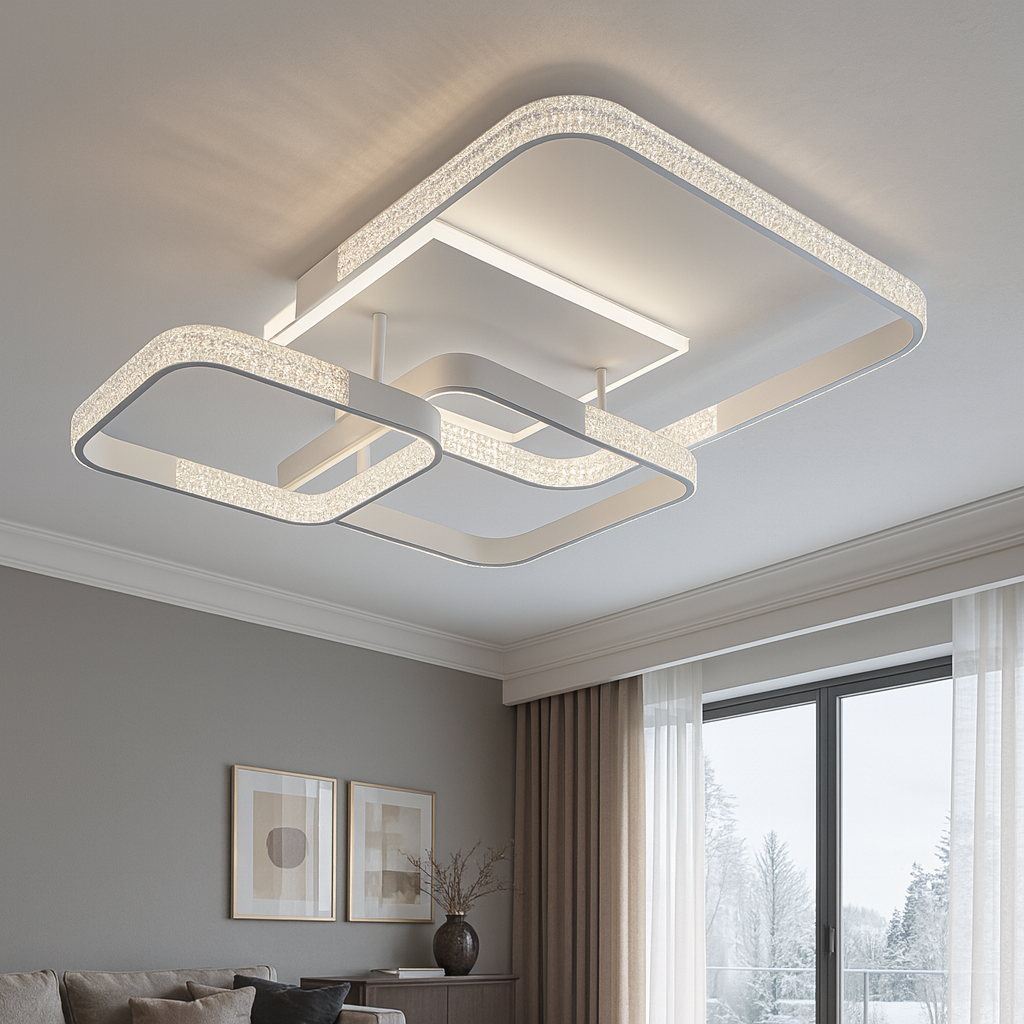 Стельова люстра білий з пультом L-76 cm H-16 cm Led 130W 3000-6000K White Arka lamp 251174-100006636