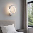 Настінний світильник білий D-25 cm H-30 cm Led 17W 3000-6000K White Arka lamp 251174-100006645