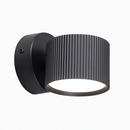 Настінний світильник чорний H-6 cm D-8.2 cm Led GX53 Black Gofre 251092-100006346