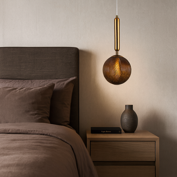 Підвісний світильник коричневий D-15 cm E14 Brown Colours 250931-100006090