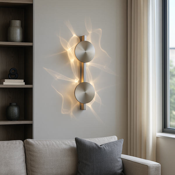 Настінний світильник срібний зі світловідбивачем хромовий H-38 cm Led 1.7W Chrome Flower 251118-100006652