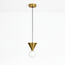 Підвісний світильник H-20 cm G9+Led 8W 4000K Gold+White Cone 251118-100006655