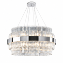 Підвісна люстра срібна D-100 cm Led 102W Chrome Elegant 260817-100008644