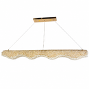 Підвісні люстри золоті L-100 cm / L-120 cm Led 3000K-6000K Gold Crystal 260618-100008140