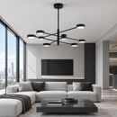 Люстра чорна D-100 cm Led 75W 2800K-6000K Black Satellite 260948-100008906