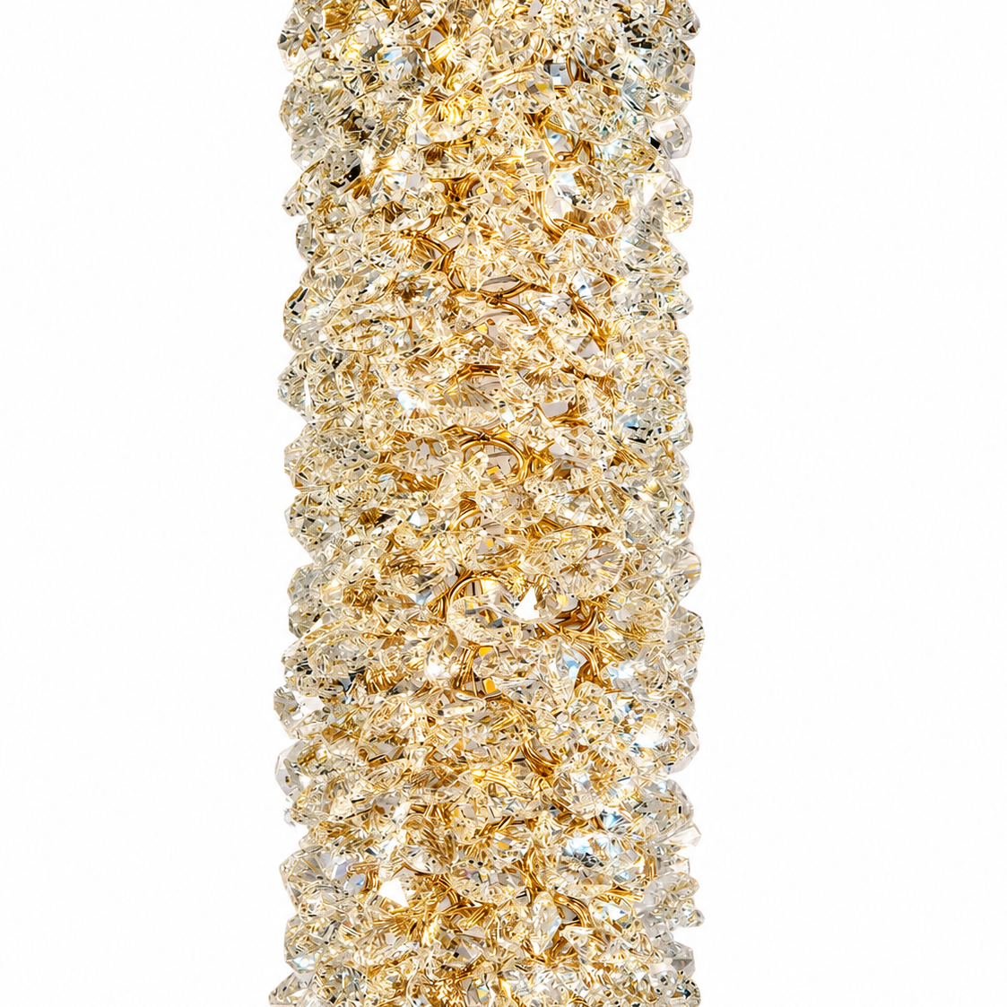 Підвісні світильники золоті L-57 cm / L-68 cm Led 3000K-6000K Gold Crystal 260618-100008144