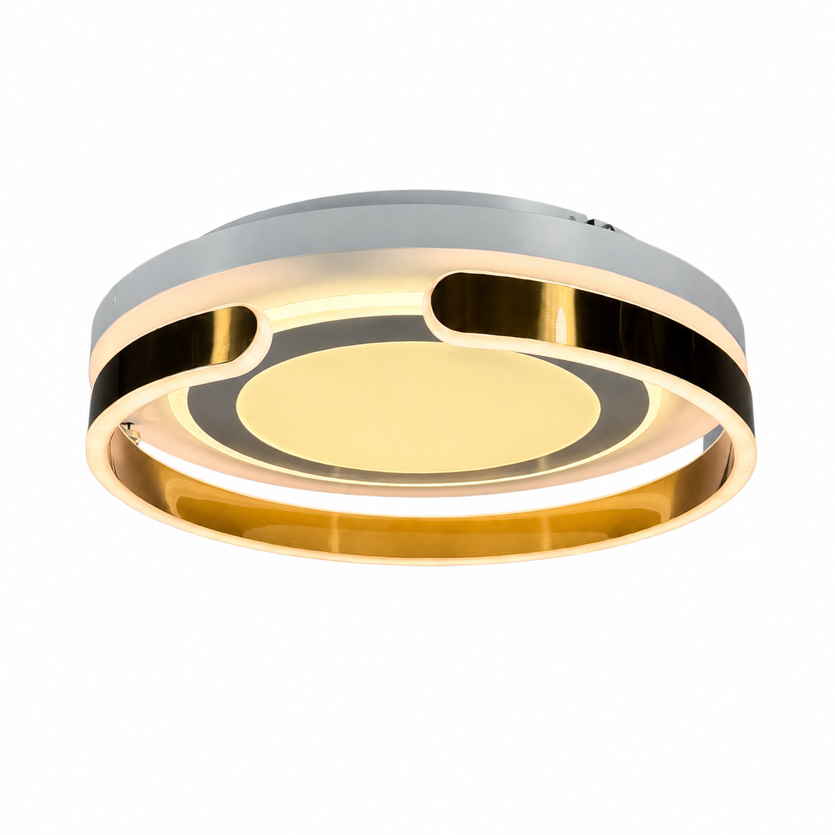 Люстра-трансформер золота D-50 cm Led 105W 3000K-6000K Gold+White Curl 260618-100008146