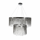 Підвісна подвійна люстра с ланцюжків D-80+50 cm Led 70W 3000K-6000K Chrome Chain 251218-100006916