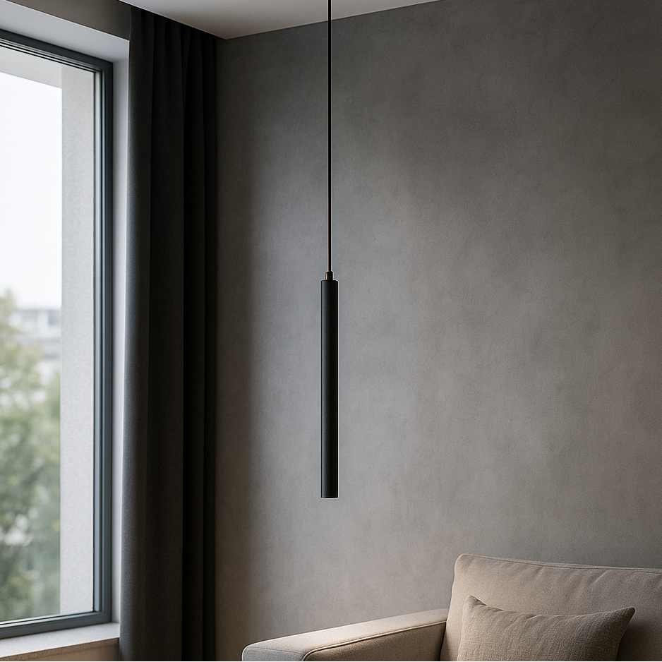 Підвісні світильники Chime H-50 см D-30 см 1xG4 Black / Brush-Steel 240541-100003259