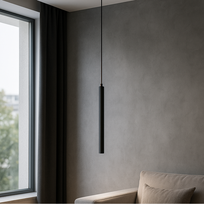 Підвісні світильники Chime H500 D30 1xG4 Black / Brush-Steel 240541-100003259