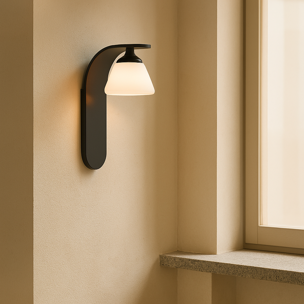 Настінний світильник чорний H-25 cm Led 7W 4000K Black Kelly 250725-100005541