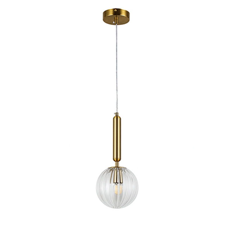 Підвісний світильник прозорий D-15 cm E14 Clear+Gold Colours 250931-100006101