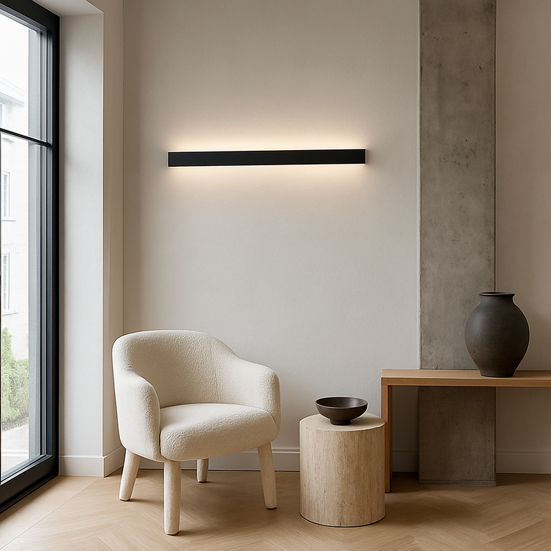 Настінний світильник чорний L-90 cm / L-120 cm Led Black Line 250725-100005544