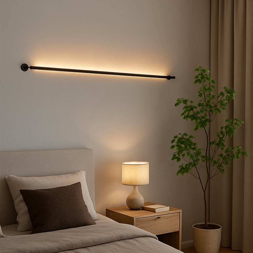 Настінний світильник чорний L-154 cm / L-203 cm / L-302 cm Led Black String 250725-100005545