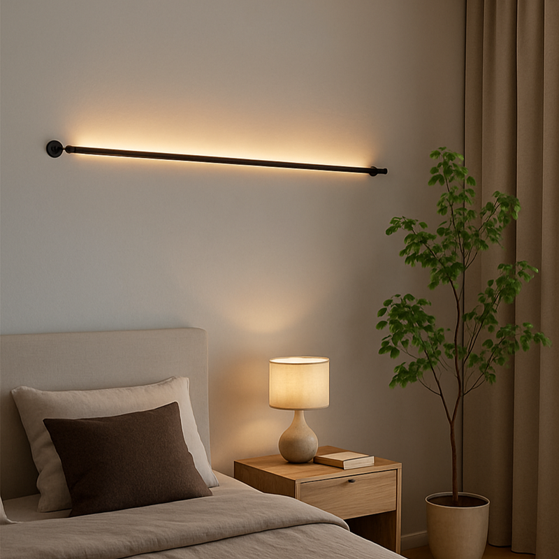 Настінний світильник чорний L-154 cm / L-203 cm / L-302 cm Led Black String 250725-100005545