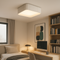 Стельова люстра біла з пультом L-48.5 cm / L-58.5 cm Led White Gofre 250819-100005781