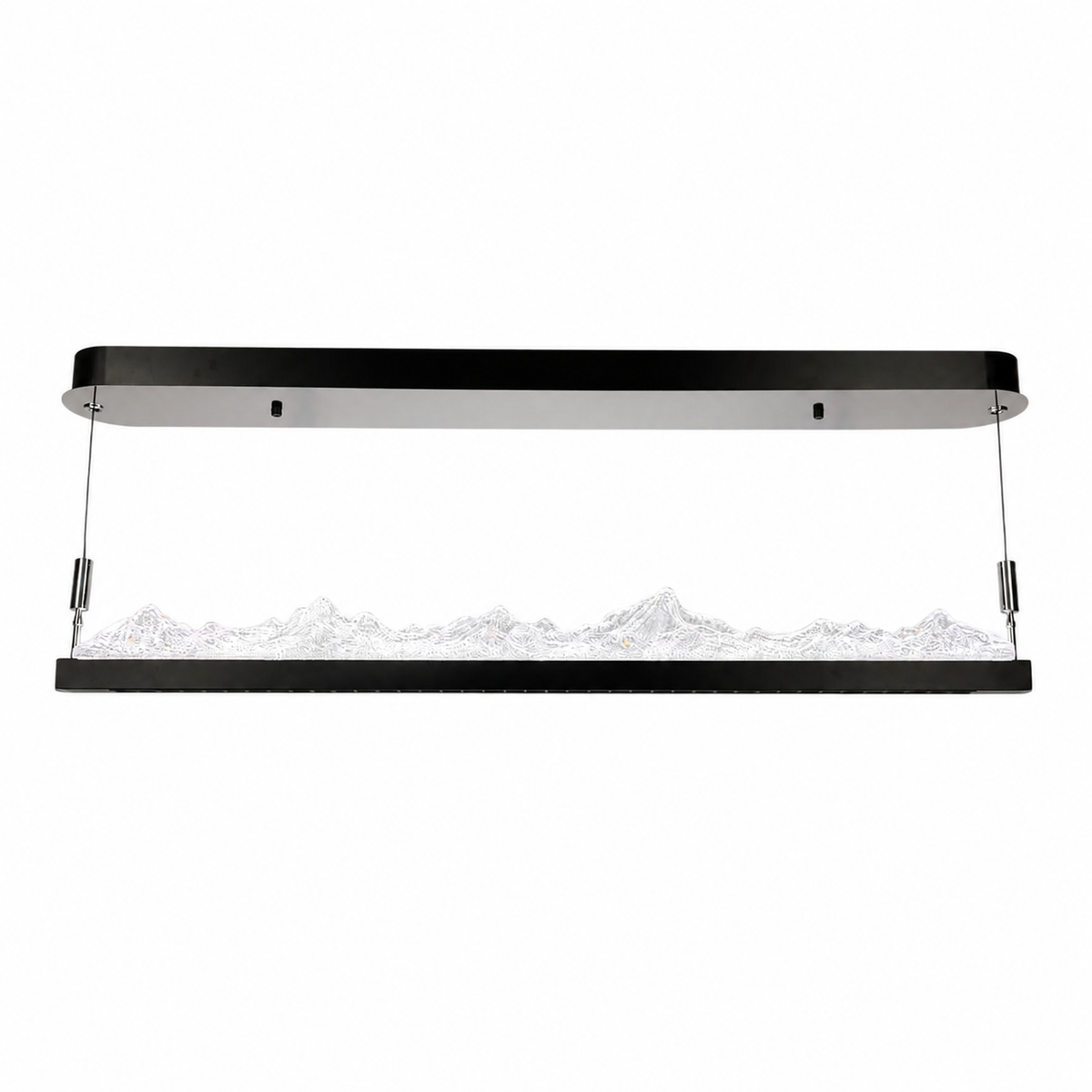 Підвісна люстра чорна L-120 cm Led 60W 3000K-6000K Black Ice 260618-100008147