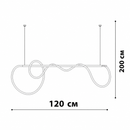 Підвісна ллюстра золота L-120 cm Led 37W 3000K Gold Rope 260866-100008652