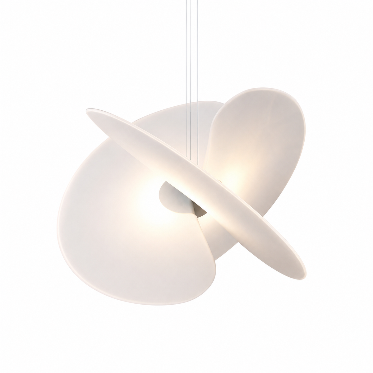 Підвісна люстра біла D-60 cm G9 White Flower 260822-100008653