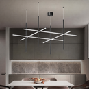 Підвісна люстра чорна L-176 cm Led 3000K / 4000K Black Line 260869-100008654