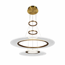 Підвісні люстри золоті D-60+38 cm / D-60+43 cm Led 4000K Gold Brass Plate 260218-100007527