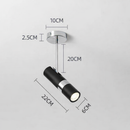 Спот чорний з хромом GU10 Black+Silver Tube Spoon 260219-100007528