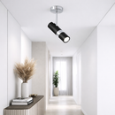Спот чорний з хромом GU10 Black+Silver Tube Spoon 260219-100007528