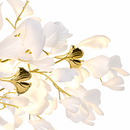 Підвісні люстри L-80 / 100 / 120 / 160 / 200 cm Led White+Gold Petals Flowers 260658-100008154