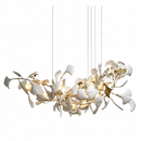 Підвісні люстри L-80 / 100 / 120 / 160 / 200 cm Led White+Gold Petals Flowers 260658-100008154