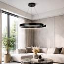 Підвісні люстри кільцеві чорні D-60 cm / D-80 cm Led 3000-6000K Black Clips 260218-100007535