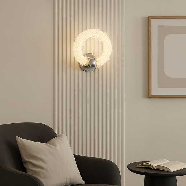 Настінні світильники D-25 cm Led 25W 3000K 4000K 6000K Chrome Luxury Alice 250876-100005784