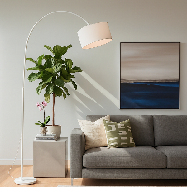 Торшер білий H-185 cm D-34 cm E27 White Cosy 251121-100006671