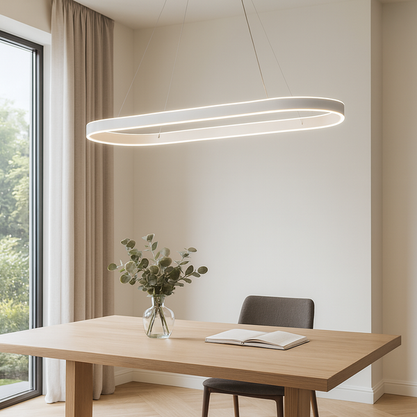 Підвісний світильник L-100 cm Led 44W White Oval 251121-100006672