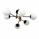 Люстри чорні з білими плафонами D-65 cm / D-80 cm E27 Black Modo 260118-100007178