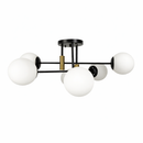 Люстри чорні з білими плафонами D-65 cm / D-80 cm E27 Black Modo 260118-100007178