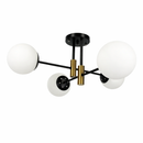 Люстра чорна з білими плафонами D-55 cm E27*4 Black Modo 260118-100007180
