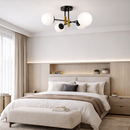 Люстра чорна з білими плафонами D-55 cm E27*4 Black Modo 260118-100007180